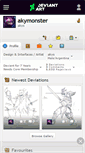 Mobile Screenshot of akymonster.deviantart.com