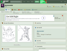 Tablet Screenshot of akymonster.deviantart.com