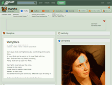 Tablet Screenshot of mandyc.deviantart.com