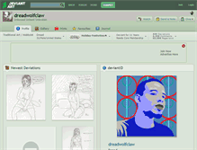 Tablet Screenshot of dreadwolfclaw.deviantart.com
