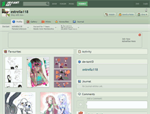 Tablet Screenshot of estrella118.deviantart.com