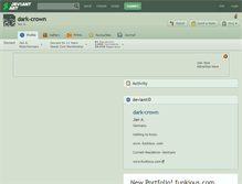 Tablet Screenshot of dark-crown.deviantart.com