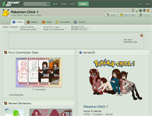 Tablet Screenshot of pokemon-chick-1.deviantart.com