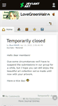 Mobile Screenshot of lovegreenhair.deviantart.com