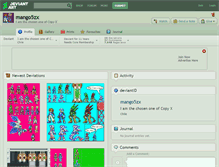 Tablet Screenshot of mango5zx.deviantart.com