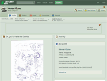 Tablet Screenshot of never-gone.deviantart.com