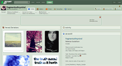 Desktop Screenshot of fragmentsofmymind.deviantart.com
