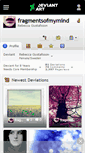 Mobile Screenshot of fragmentsofmymind.deviantart.com