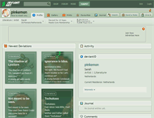Tablet Screenshot of pinkemon.deviantart.com