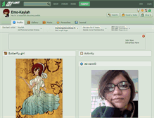 Tablet Screenshot of emo-kaylah.deviantart.com