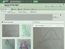 Tablet Screenshot of beauty-of-the-night.deviantart.com