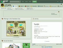 Tablet Screenshot of evil-santa.deviantart.com