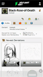 Mobile Screenshot of black-rose-of-death.deviantart.com