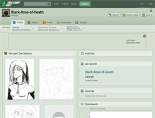 Tablet Screenshot of black-rose-of-death.deviantart.com