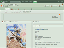 Tablet Screenshot of lunawolf444444neko.deviantart.com
