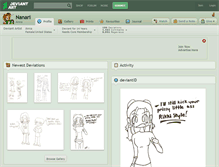 Tablet Screenshot of nanari.deviantart.com