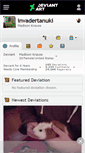 Mobile Screenshot of invadertanuki.deviantart.com