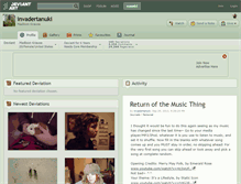 Tablet Screenshot of invadertanuki.deviantart.com