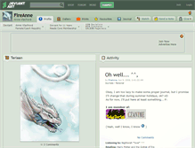 Tablet Screenshot of fireanne.deviantart.com