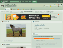 Tablet Screenshot of casablancastudios.deviantart.com