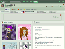 Tablet Screenshot of demongirl1012.deviantart.com