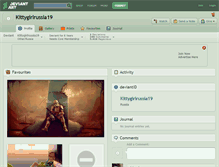 Tablet Screenshot of kittygirlrussia19.deviantart.com