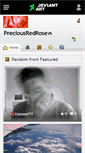 Mobile Screenshot of preciousredrose.deviantart.com