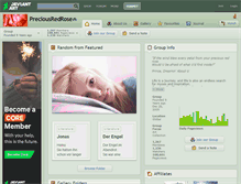 Tablet Screenshot of preciousredrose.deviantart.com