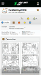 Mobile Screenshot of bestarmychick.deviantart.com