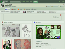 Tablet Screenshot of fuzzball17.deviantart.com