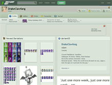 Tablet Screenshot of drakeclawfang.deviantart.com
