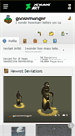 Mobile Screenshot of goosemonger.deviantart.com