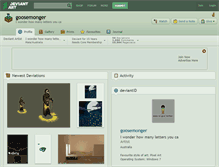 Tablet Screenshot of goosemonger.deviantart.com