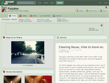 Tablet Screenshot of fuzzybox.deviantart.com