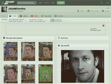 Tablet Screenshot of johnmkimmins.deviantart.com