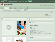 Tablet Screenshot of nejixgaara666.deviantart.com