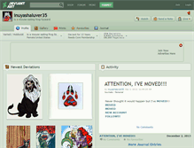 Tablet Screenshot of inuyashaluver35.deviantart.com