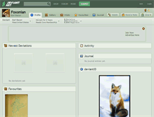 Tablet Screenshot of foxonian.deviantart.com