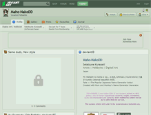 Tablet Screenshot of maho-nakodd.deviantart.com