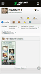 Mobile Screenshot of madzter13.deviantart.com