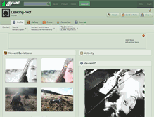 Tablet Screenshot of leaking-roof.deviantart.com