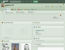 Tablet Screenshot of poptarts1199.deviantart.com
