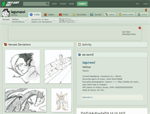 Tablet Screenshot of lagunasol.deviantart.com