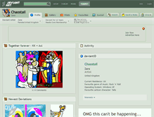 Tablet Screenshot of chaostail.deviantart.com