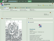 Tablet Screenshot of nimphmita.deviantart.com