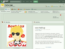 Tablet Screenshot of clarisa-sage.deviantart.com