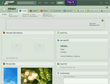 Tablet Screenshot of mikabo.deviantart.com