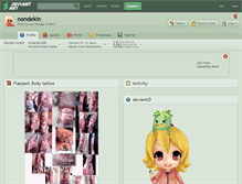 Tablet Screenshot of nondekin.deviantart.com