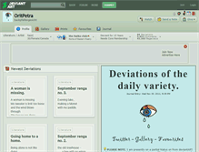 Tablet Screenshot of oritpetra.deviantart.com