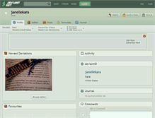 Tablet Screenshot of janellekara.deviantart.com